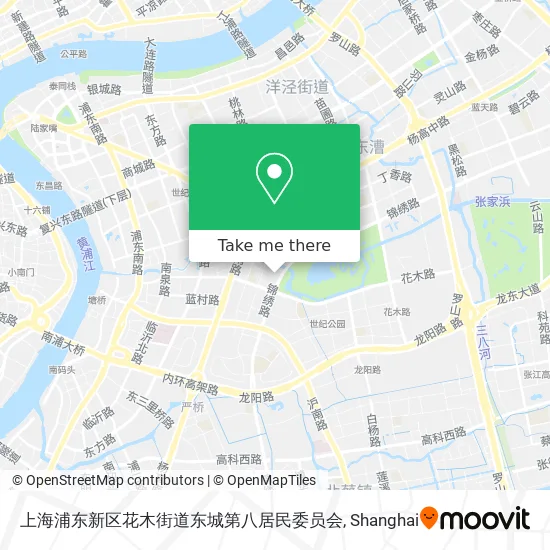 上海浦东新区花木街道东城第八居民委员会 map