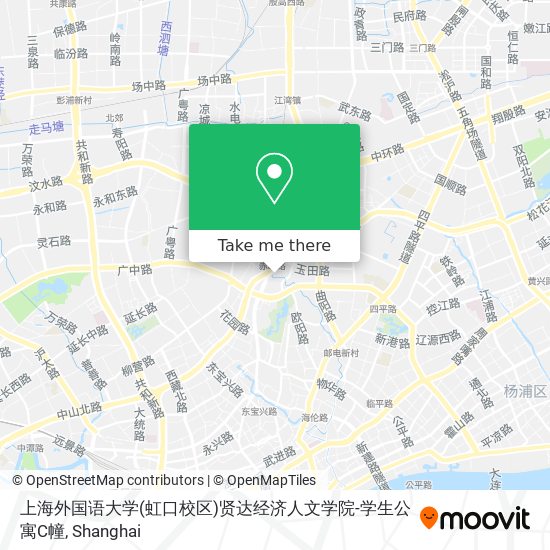 上海外国语大学(虹口校区)贤达经济人文学院-学生公寓C幢 map
