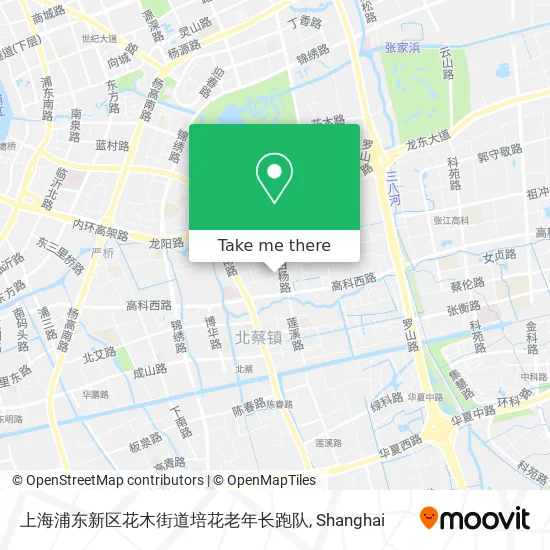 上海浦东新区花木街道培花老年长跑队 map