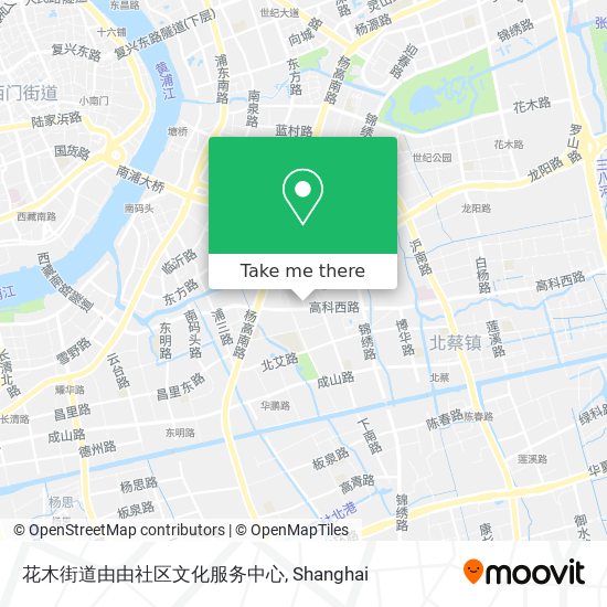 花木街道由由社区文化服务中心 map