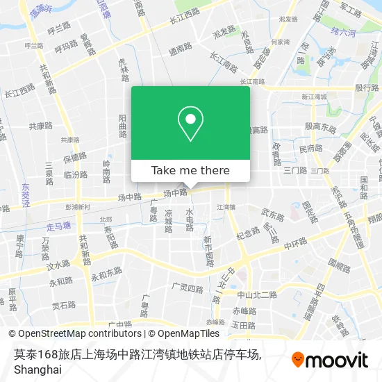 莫泰168旅店上海场中路江湾镇地铁站店停车场 map