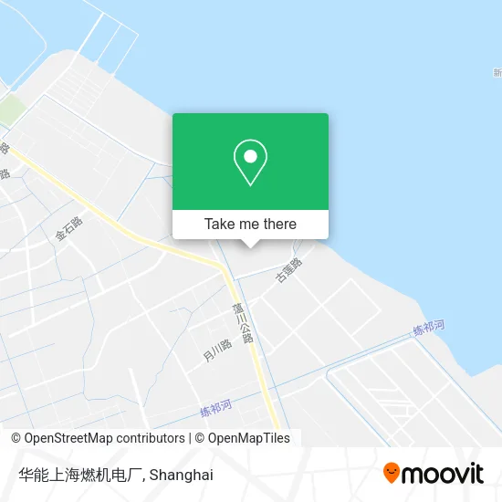 华能上海燃机电厂 map
