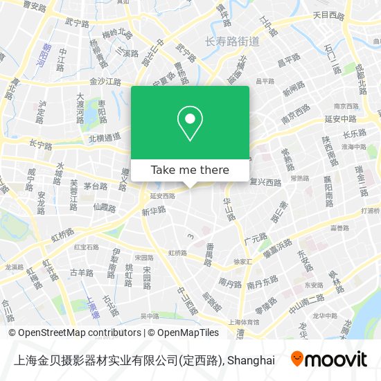 上海金贝摄影器材实业有限公司(定西路) map