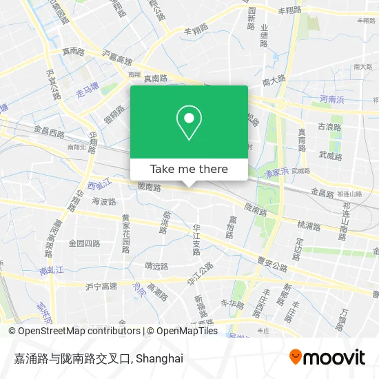 嘉涌路与陇南路交叉口 map