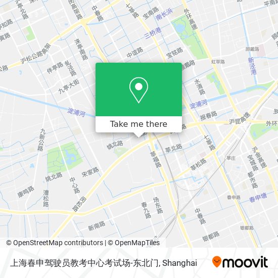 上海春申驾驶员教考中心考试场-东北门 map
