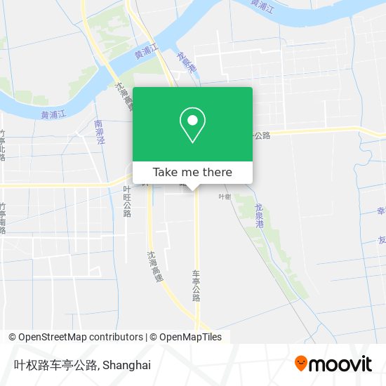 叶权路车亭公路 map