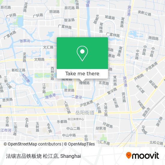 法镶吉品铁板烧 松江店 map