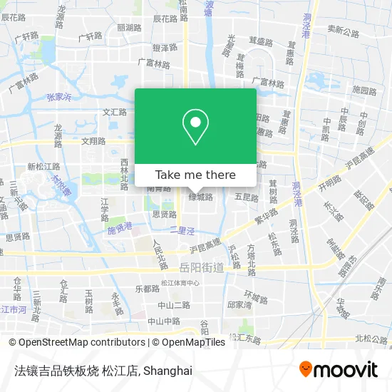 法镶吉品铁板烧 松江店 map
