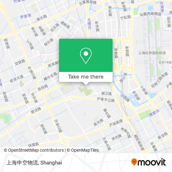 上海申空物流 map