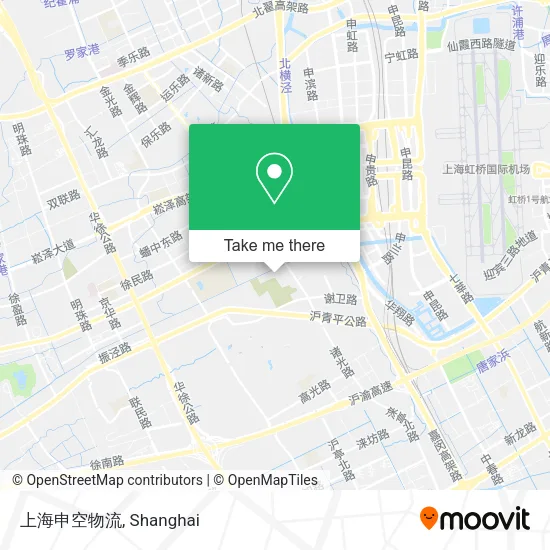 上海申空物流 map
