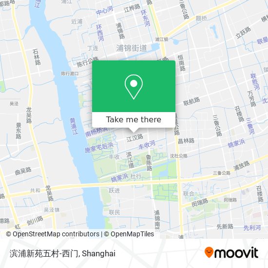 滨浦新苑五村-西门 map
