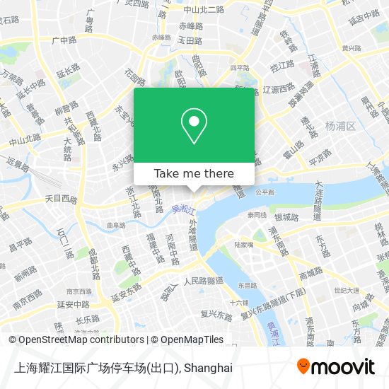 上海耀江国际广场停车场(出口) map