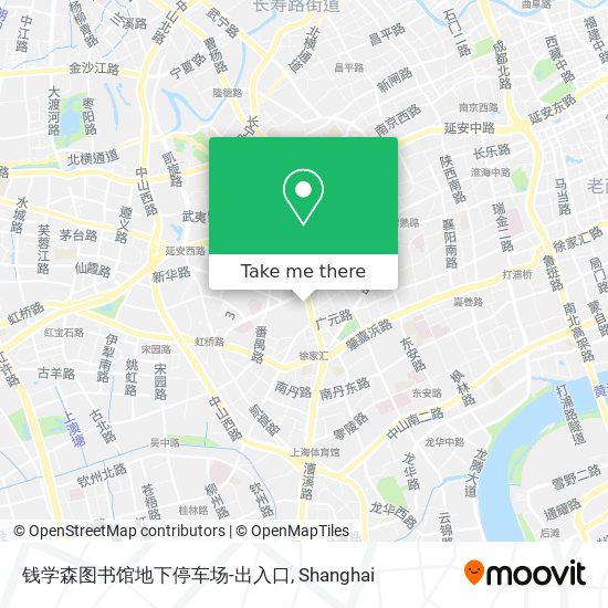 钱学森图书馆地下停车场-出入口 map