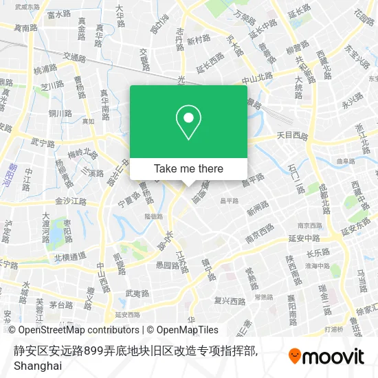 静安区安远路899弄底地块旧区改造专项指挥部 map