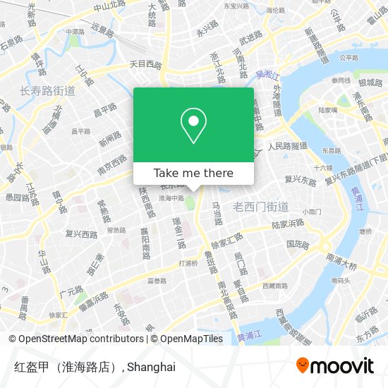 红盔甲（淮海路店） map