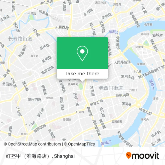 红盔甲（淮海路店） map