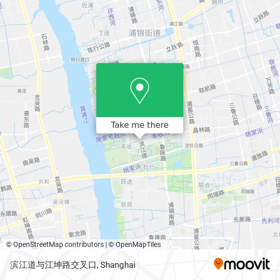 滨江道与江坤路交叉口 map