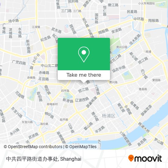 中共四平路街道办事处 map