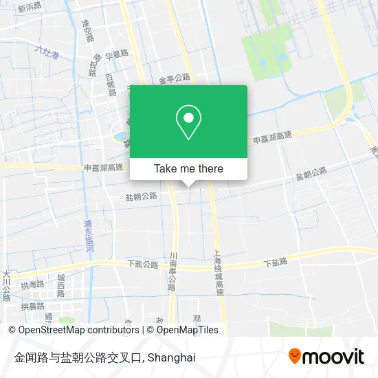 金闻路与盐朝公路交叉口 map
