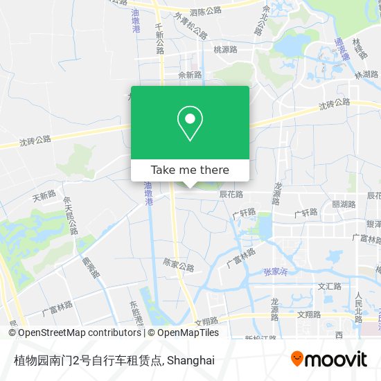 植物园南门2号自行车租赁点 map
