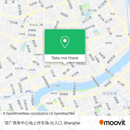 荣广商务中心地上停车场-出入口 map