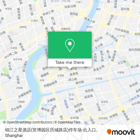 锦江之星酒店(世博园区历城路店)停车场-出入口 map