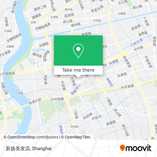 新扬美发店 map