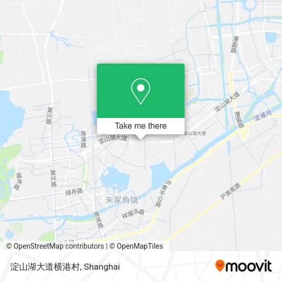 淀山湖大道横港村 map