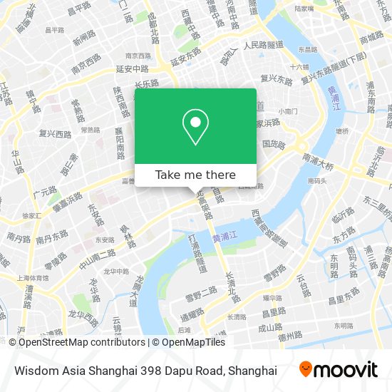 Wisdom Asia Shanghai 398 Dapu Road map