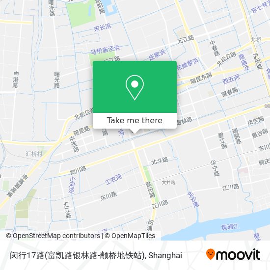 闵行17路(富凯路银林路-颛桥地铁站) map