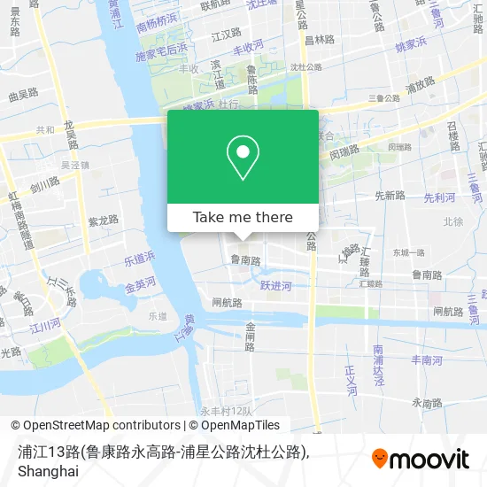 浦江13路(鲁康路永高路-浦星公路沈杜公路) map