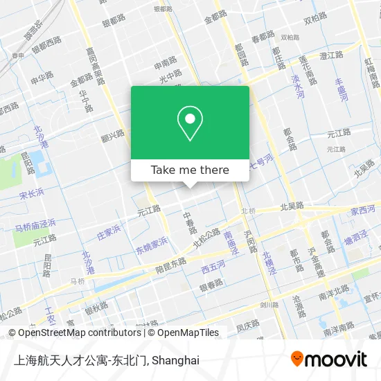 上海航天人才公寓-东北门 map