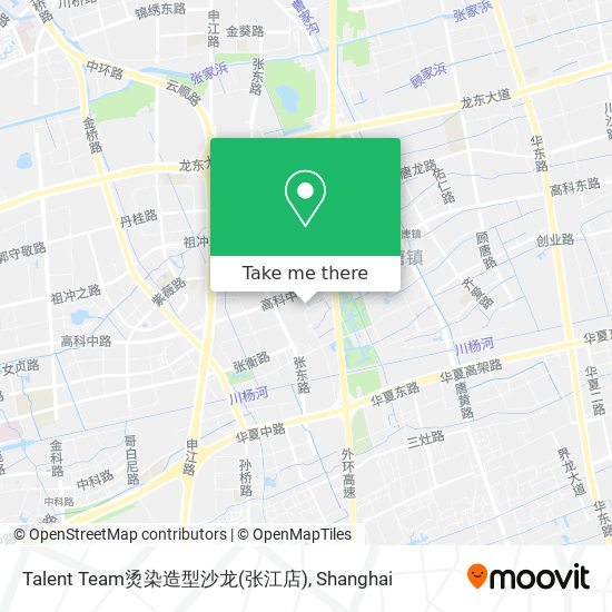 Talent Team烫染造型沙龙(张江店) map