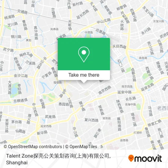 Talent Zone探亮公关策划咨询(上海)有限公司 map