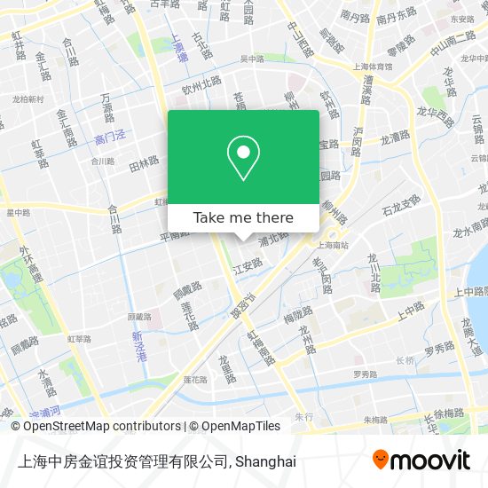 上海中房金谊投资管理有限公司 map