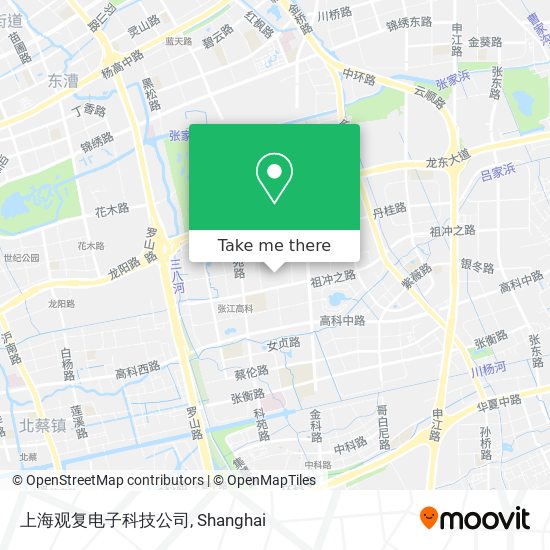 上海观复电子科技公司 map