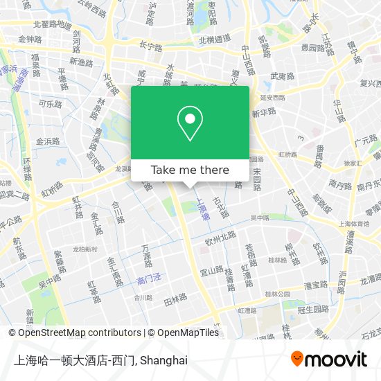 上海哈一顿大酒店-西门 map