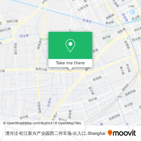 漕河泾·松江新兴产业园西二停车场-出入口 map
