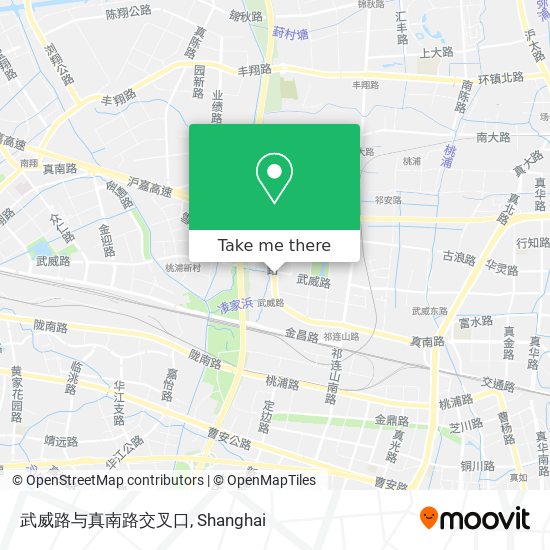 武威路与真南路交叉口 map