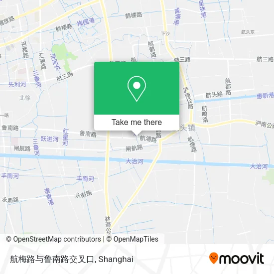 航梅路与鲁南路交叉口 map