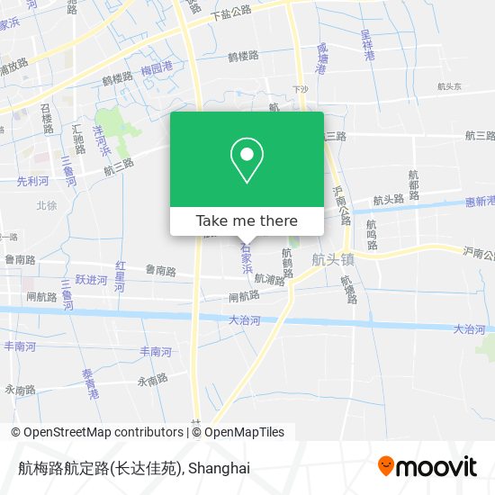航梅路航定路(长达佳苑) map