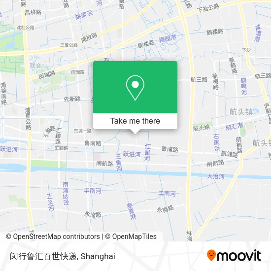 闵行鲁汇百世快递 map