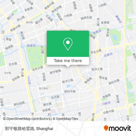 郭守敬路哈雷路 map