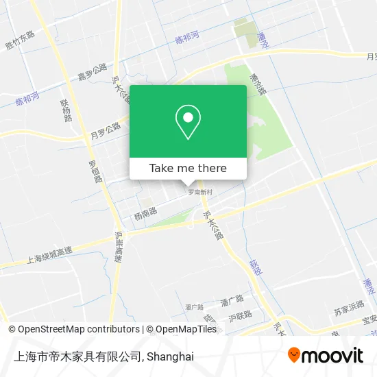 上海市帝木家具有限公司 map