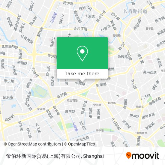 帝伯环新国际贸易(上海)有限公司 map