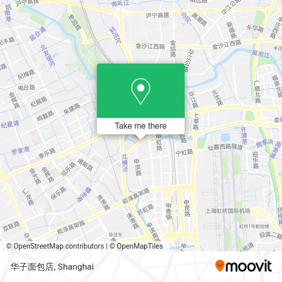 华子面包店 map