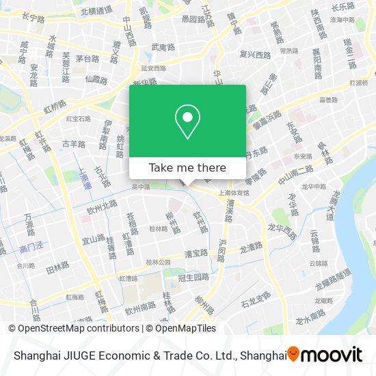 Shanghai JIUGE Economic & Trade Co. Ltd. map