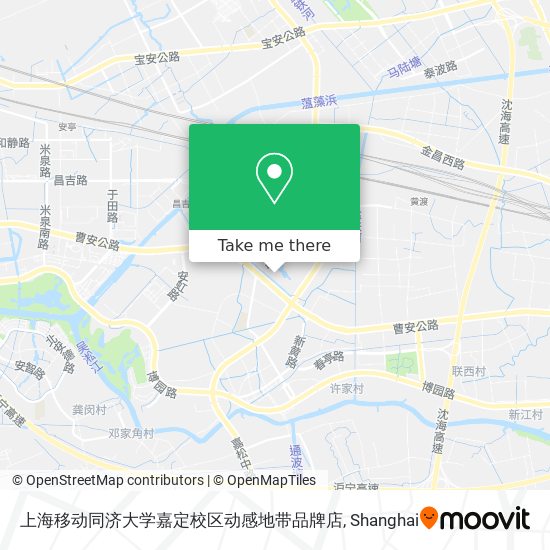 上海移动同济大学嘉定校区动感地带品牌店 map