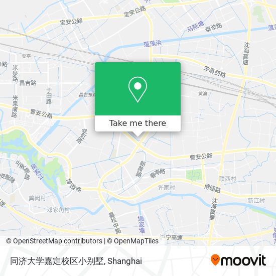 同济大学嘉定校区小别墅 map