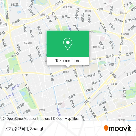 虹梅路站6口 map